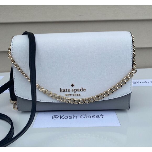 Kate Spade crossbody carson purse convertible shoulder bag nimbus grey - Picture 12 of 12